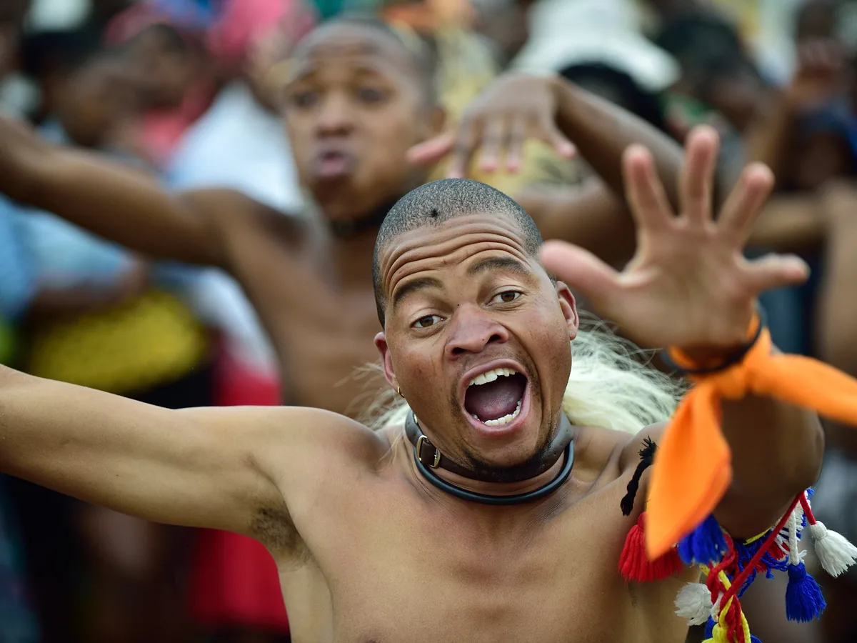 Traditional Zulu cultural dress and performance, KwaZulu-Natal